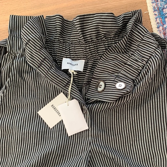 Nanushka Natchez paper bag pants in medium - Picture 7 of 15